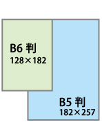 Ｂ６判、Ｂ５判